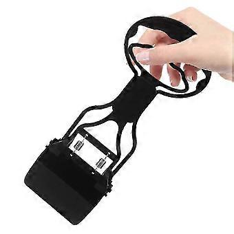 Pooper Scooper kattenpoepprikker, opvouwbaar, lange steel, zwart, voor tuin, tuin, gazon, huis, camping