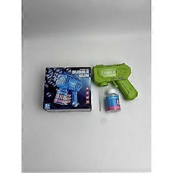 Automatic Bubble Gun with Bubble Solution, Handheld Colorful Bubble Blower for Outdoor Parties Birthday Gift Ages 3+