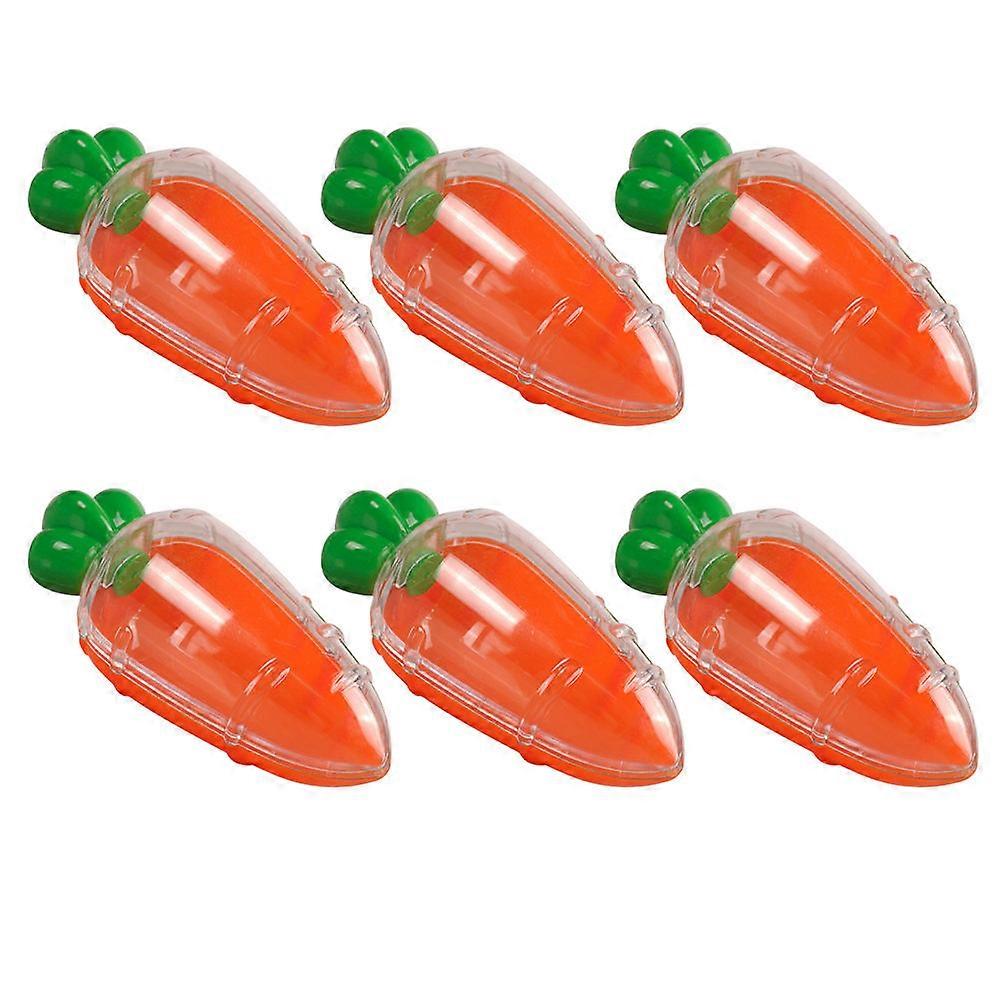 Party Candy Box Carrot Shape 6Pcs Wedding Easter Candy Boxes