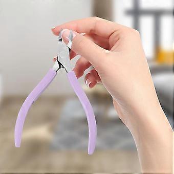 Cuticle Nippers Scissors Manicure Pedicure Tool Durable Dead Skin Remover Cuticle Cutter Home, Purple
