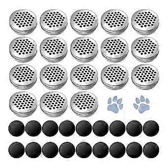 18 Pack Dog Scent Work Tins Training Kit Nose Work Magnetic Dots Scent Work Containers compatible with Dogs Training Metal Box
