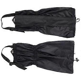 Abrasion-resistant Leg Covers Outdoor Protector For Skiing Hunting Black Material 1 Pair