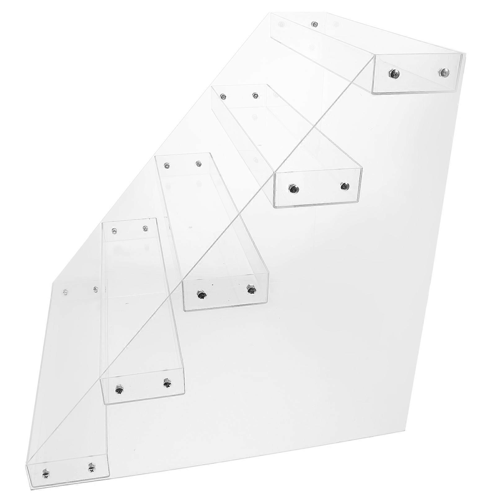Acrylic Display Riser Multi-functional Desktop Beverage Storage Shelf Stand Drinks Organizer