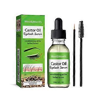 Mascara à l'huile de ricin doux et pas facile à tacher maquillage naturellement bouclé noir belle huile essentielle sans trace ensemble 30 ml