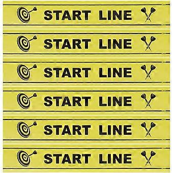 1 hoja Dart Game Floor Line Dart Throw Notice Marker Dart Game Floor Marker Dart Game Floor Line