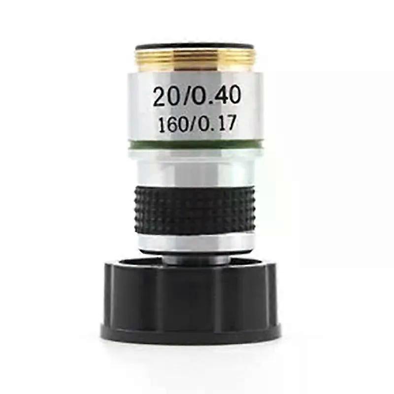 185 Microscope Objective 20X Achromatic Objective Biological Microscope Parts Accessories