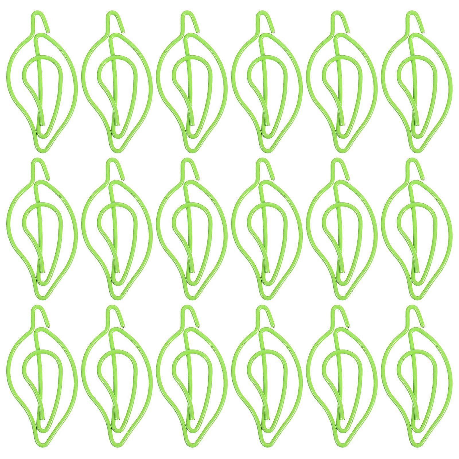 Leaf Shaped Paper Clips Small Document Clips for Office Use 30Pcs