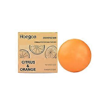 Hoegoa Citrus And Orange Hair Soap Nourishes, Hydrates, Refreshes, Moisturizes, Volutes, Gives A Lustrous Glow, And Makes Hair Gentle And Smooth