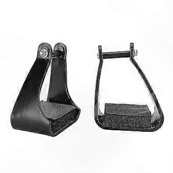 Western Horse Riding Safety Stirrups with Cushioned Foam Foot Pad compatible with Trail Saddles