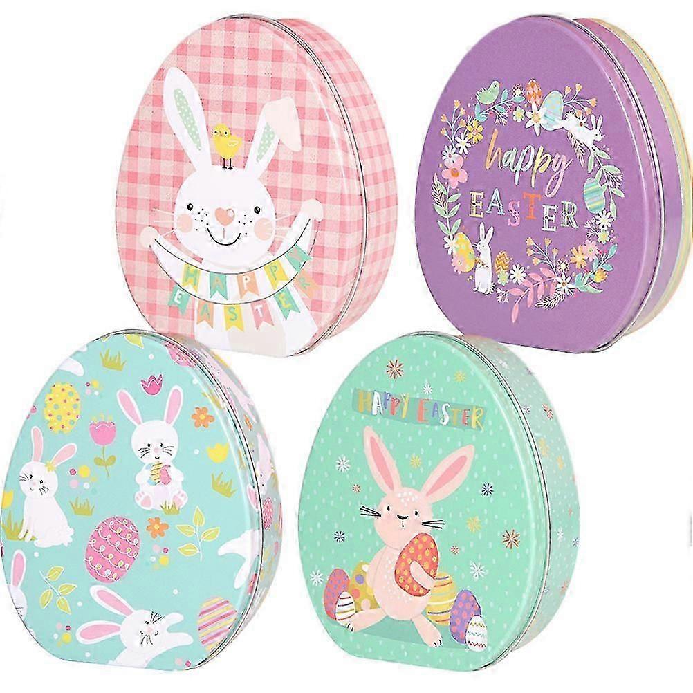 Easter Egg Candy Boxes Purple For Easter Party 4Pcs