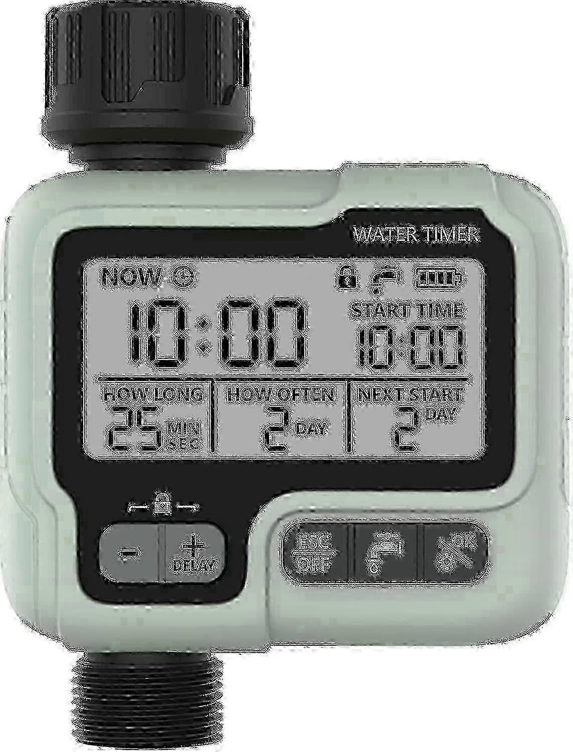 compatible with Large LCD Display Water Timer - Waterproof Irrigation Timer compatible with Automatic Sprinkler System