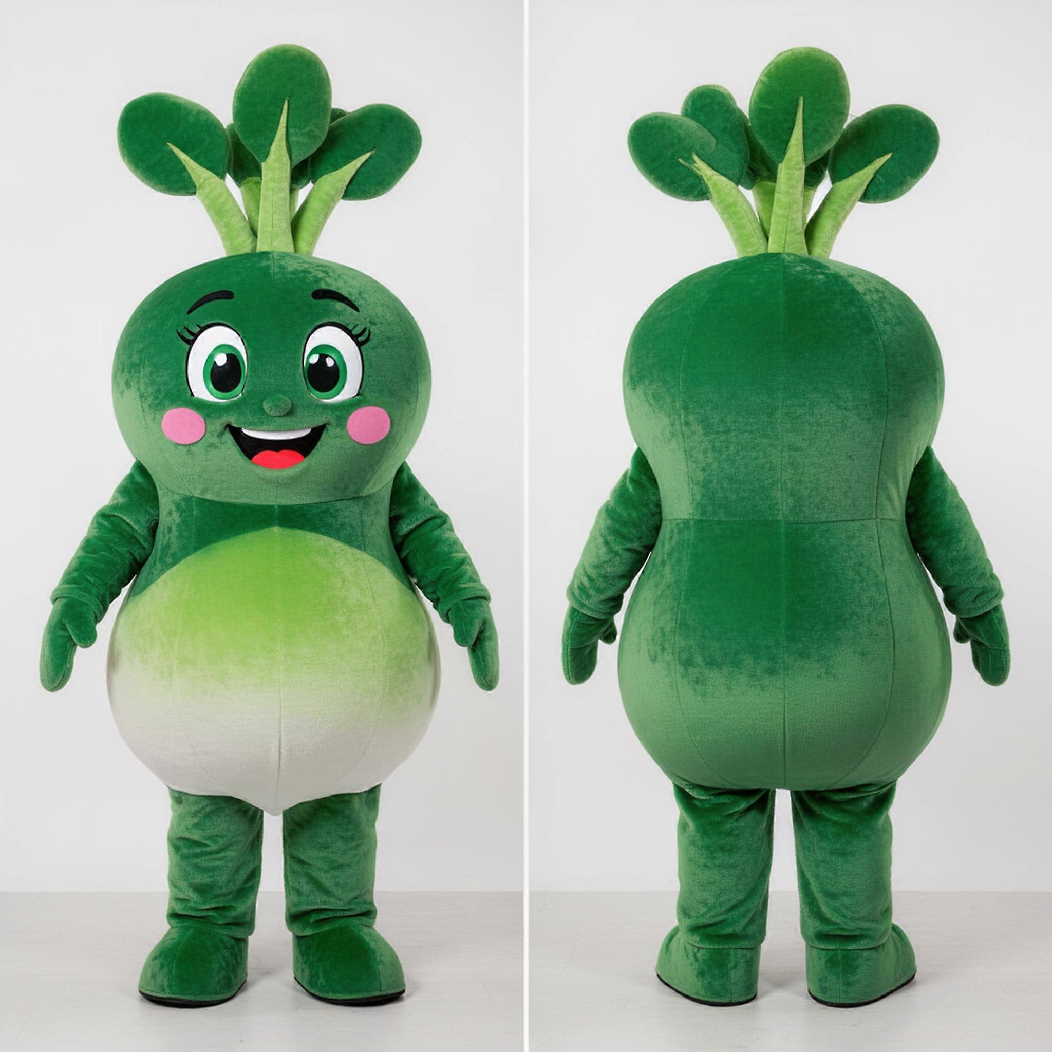 MASTICOT Forest Green Plump Radish Mascot