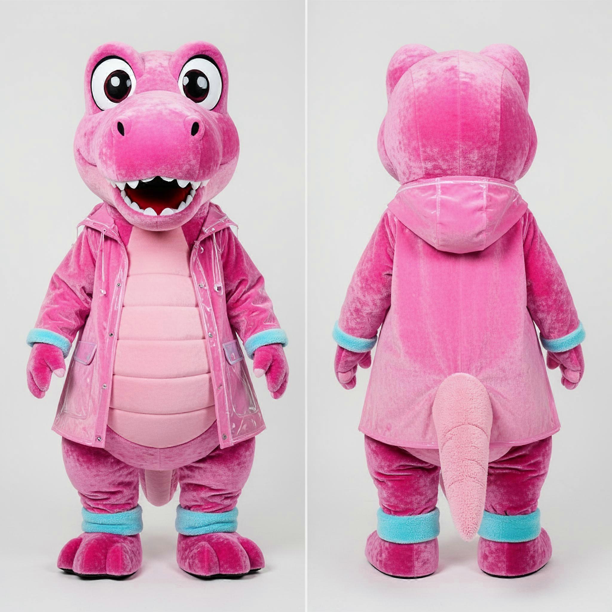 MASTICOT Pink Velvety Spinosaurus Mascot