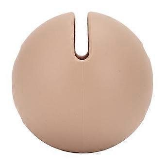 Makeup Sponge Holder Box Dwustronny Hollow Up Oddychający miękki silikonowy Beauty Egg Storage Box Khaki