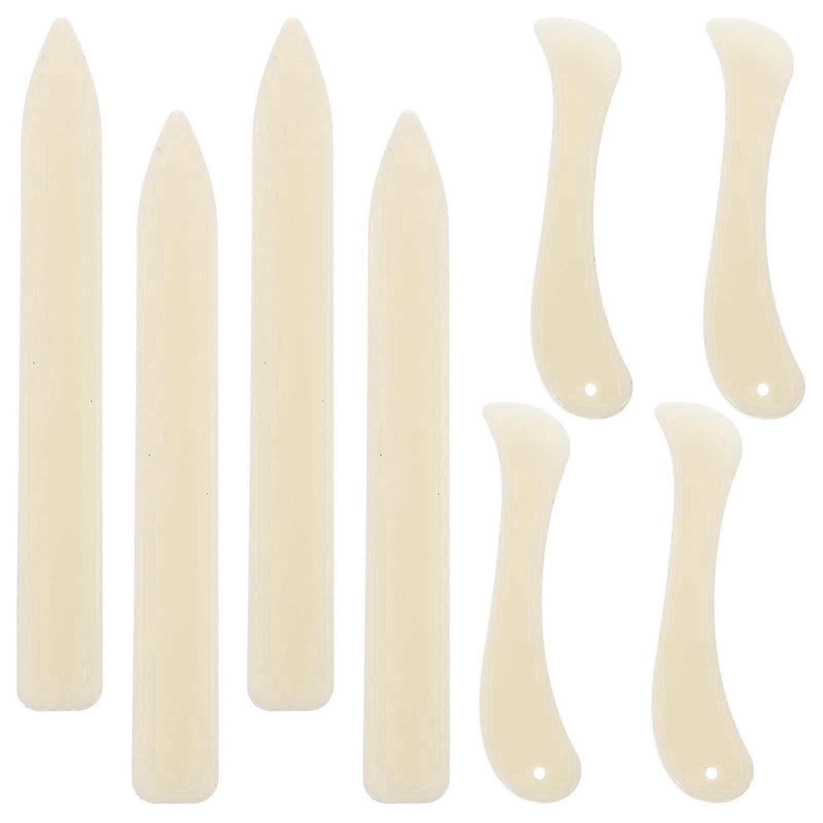 8 Pcs Plastic Bone Folder Paper Creaser Tool compatible with Paper Crafts Bookbinding