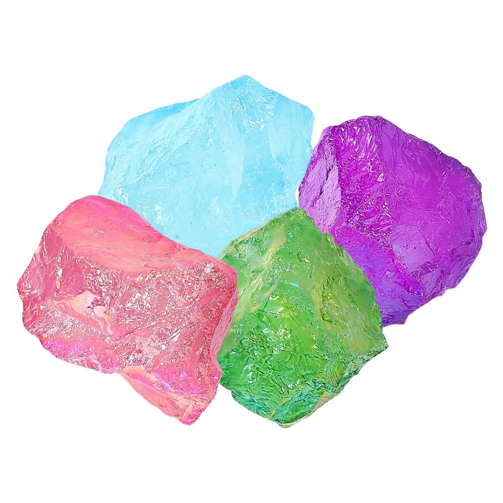 Crystal Electroplating Aroma Diffuser Stones for Home 4Pcs Mixed Color