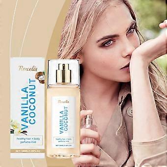 2pcs Vanilla Coconut Body Perfume Spray, Long-Lasting, Fresh & Romantic, Portable Fragrance Mist