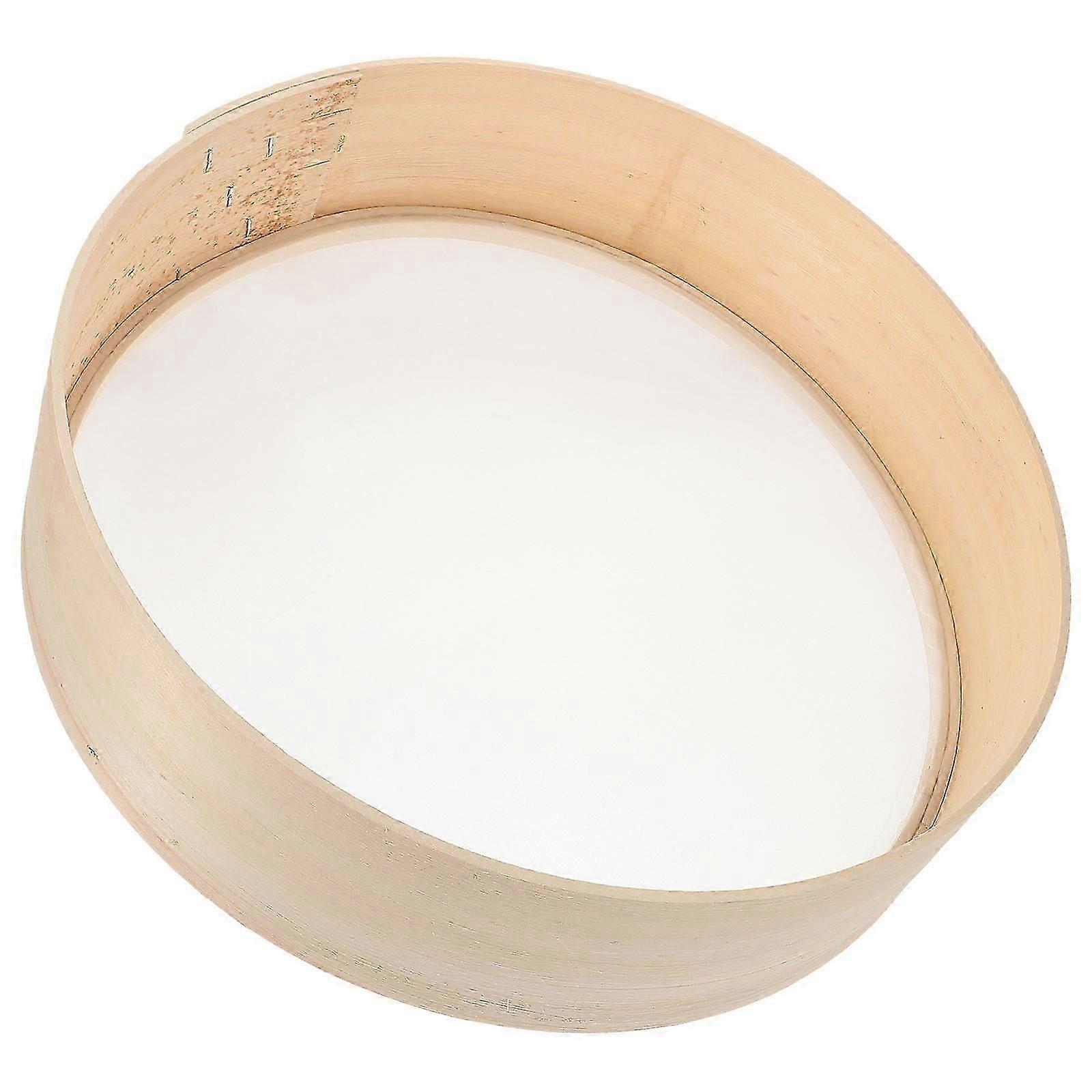 Kitchen Strainer For Baking Round Wood Compact Sifting Powdered Sugar 1Pack