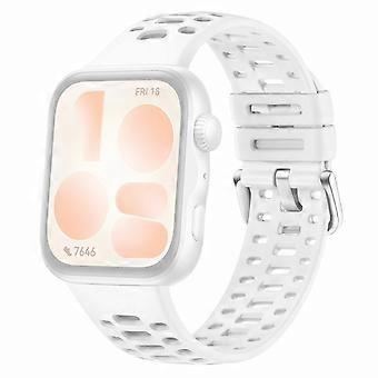 Perforeret, åndbar urrem, kompatibel med Huawei Watch Fit 5 / 5 Pro / 4 Pro / 4 / 3 silikone urrem