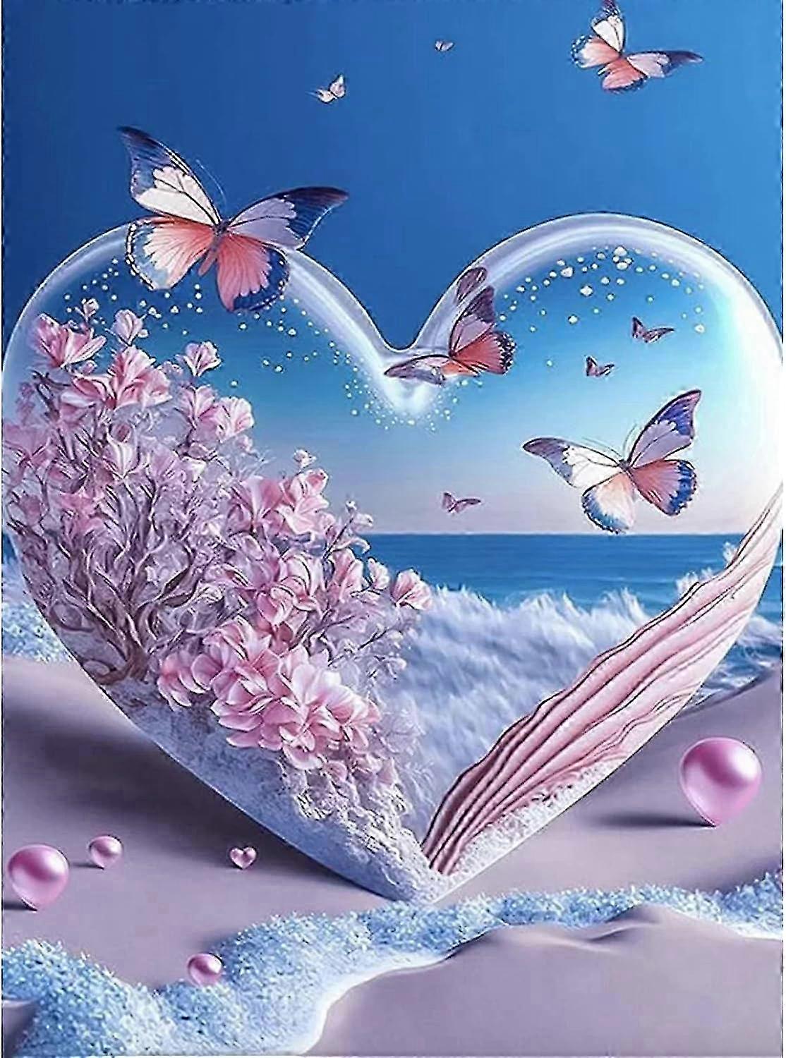 30x40cm Butterfly 5D Round Diamond Kit