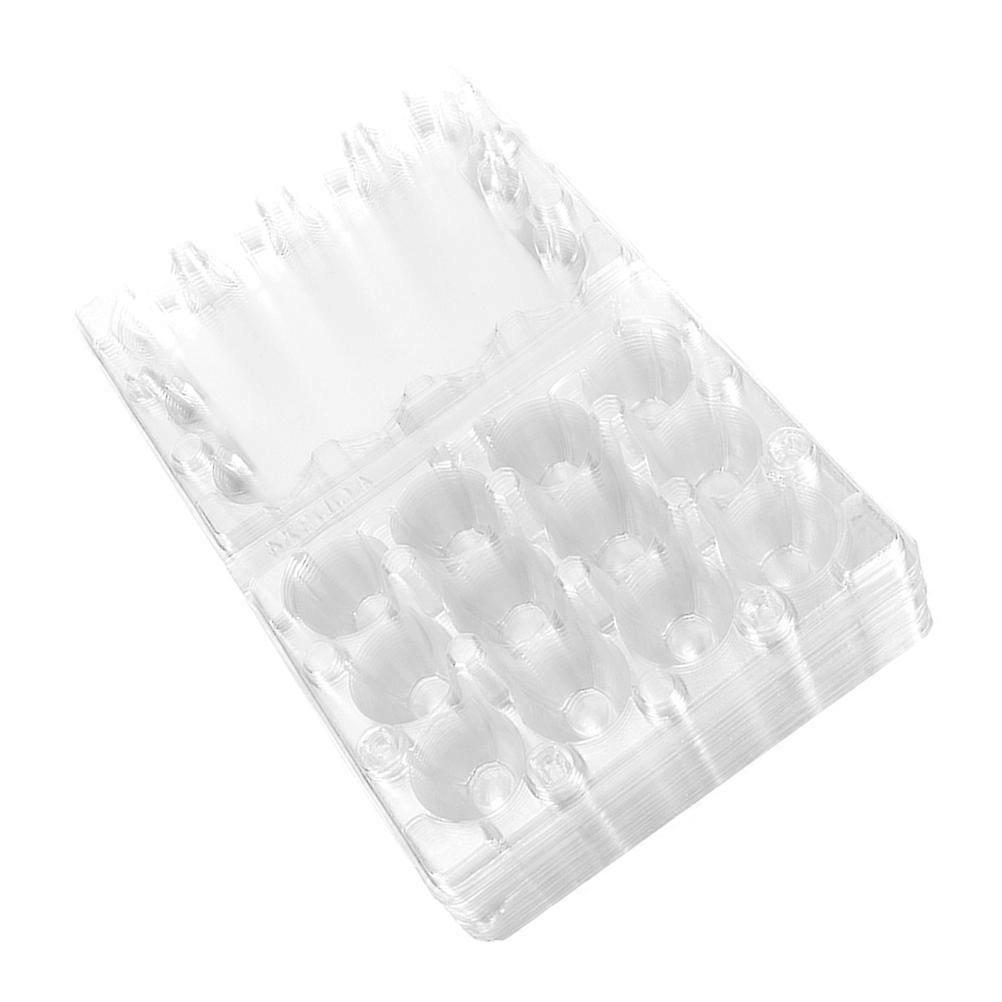 Quail Egg Cartons Clear Plastic for Egg Storage 180Pcs Transparent Stackable Trays