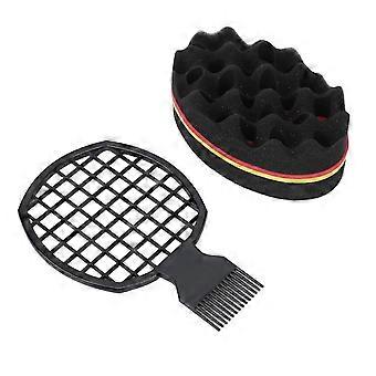 Hair Sponge Comb Brush Set – Soft Flexible Hairdressing Tool for Wet Hair Styling, Men Women Kids, Short & Curly Hair fyt