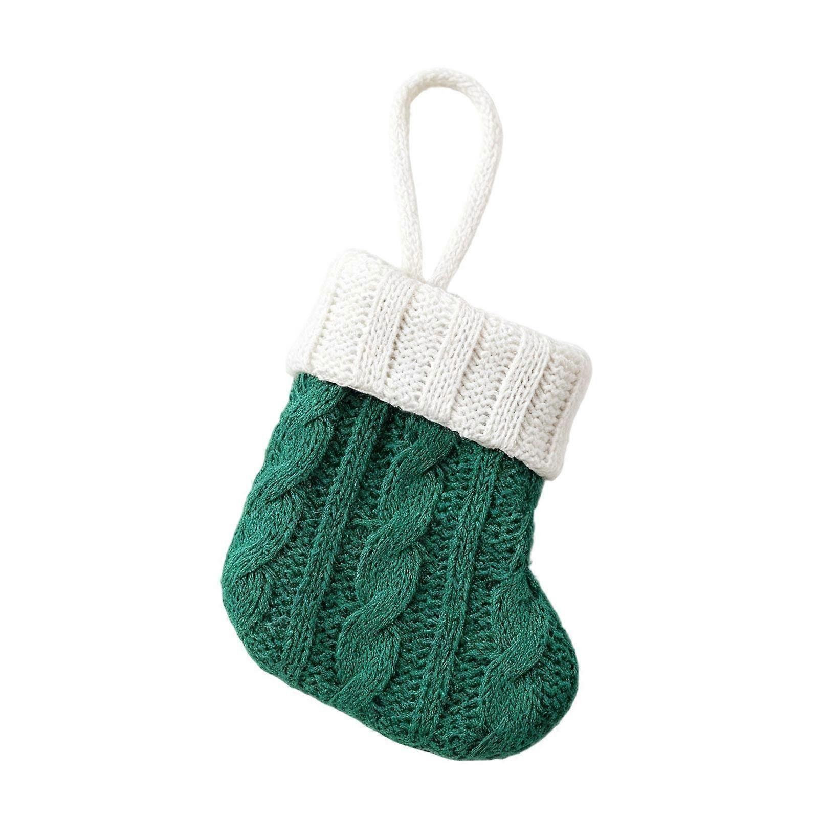 Knitted Christmas Stocking Tableware Holder for Cutlery-Good