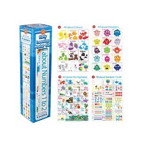 EARLY LEARNING Learning Can be Fun Poster Box Set Brightly Coloured Illustrated