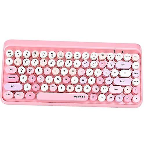 Bluetooth Colorful Computer Keyboards Wireless Mini Flexible 84keys