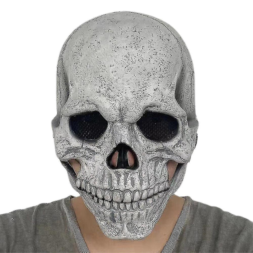 هالوين زاحف الجمجمة اللاتكس قناع حزب مخيف الهيكل العظمي كوسبلاي غطاء الرأس زي يتوهم اللباس الفك المتحرك