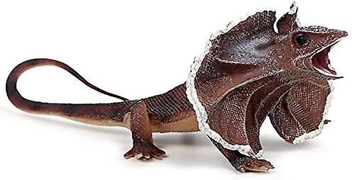 Frilled Lizard Figurine Realistic Plastic Lizard Reptile Figurine for Collection Science Educational Prop