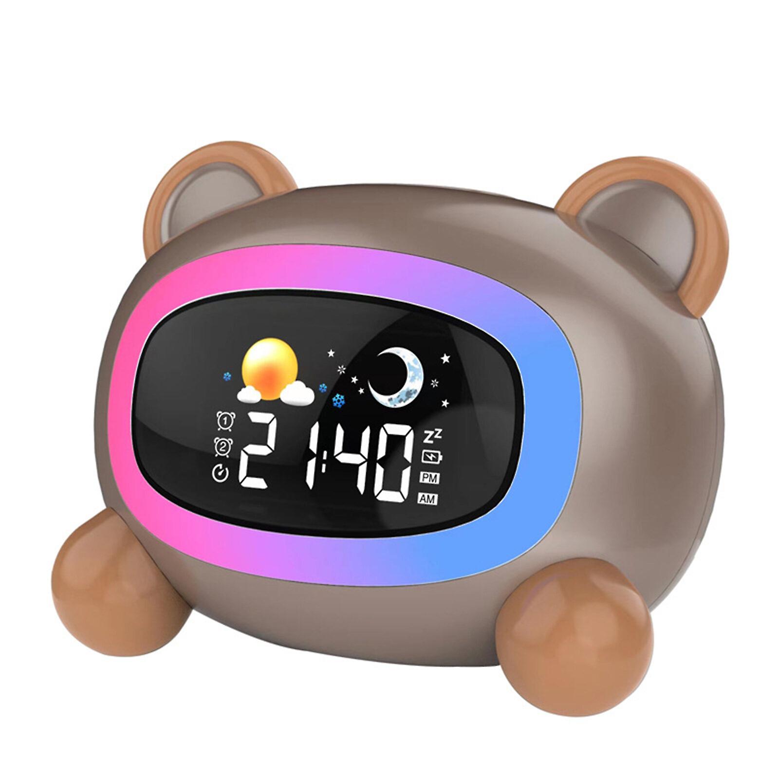 2023 New,Kids Sleep Training Clock with Night Light and Sleep Sound Machine for Bedrooms