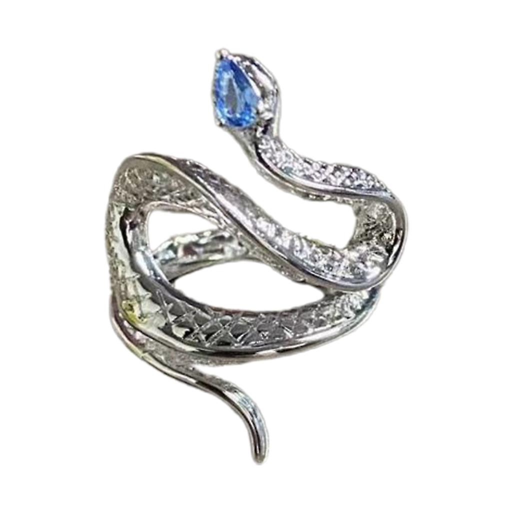 Snake Shaped Finger Ring Jewelry Handmade Adjustable Serpent Ring Gift