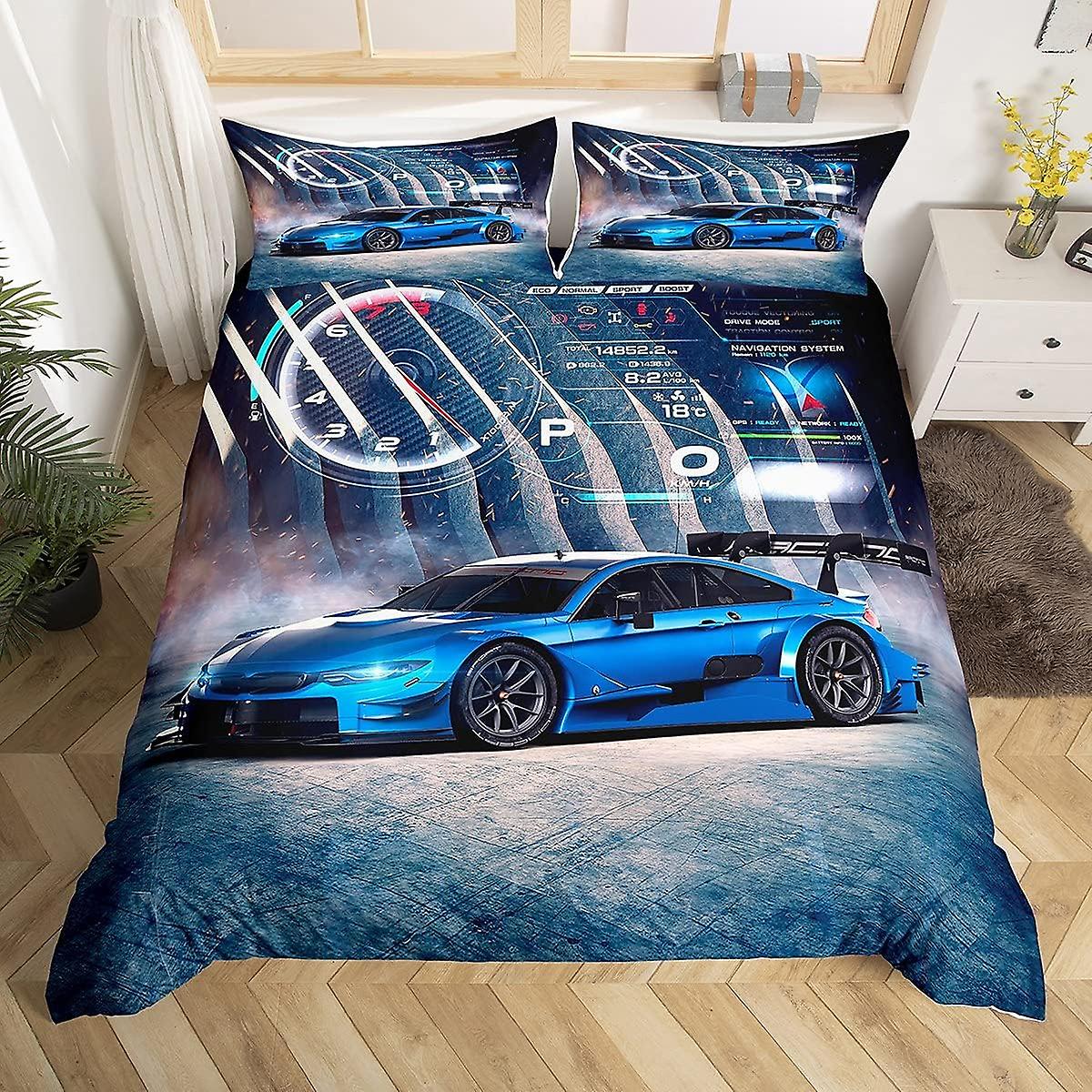 Racing Car Duvet Cover Sets Boys And Girls Race Car Bedding Set