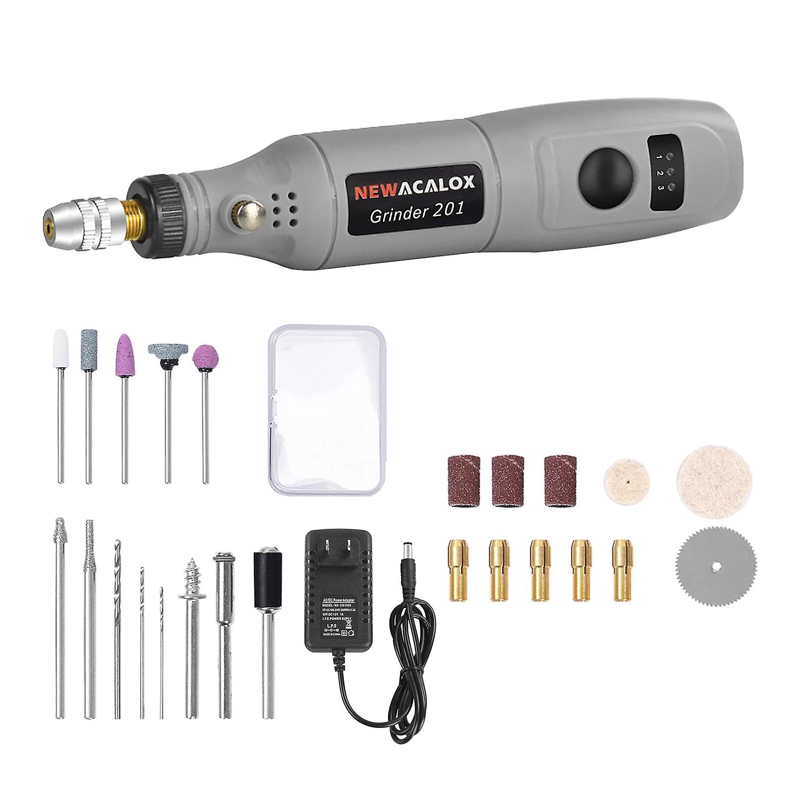 Mini Electric Engraving Pen Multi-Functional Grinder Pen Set Grey