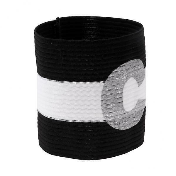 2xكرة القدم كرة القدم الرياضية ذراع العصابات القابلة للتعديل شارة الكابتن # 1 أسود