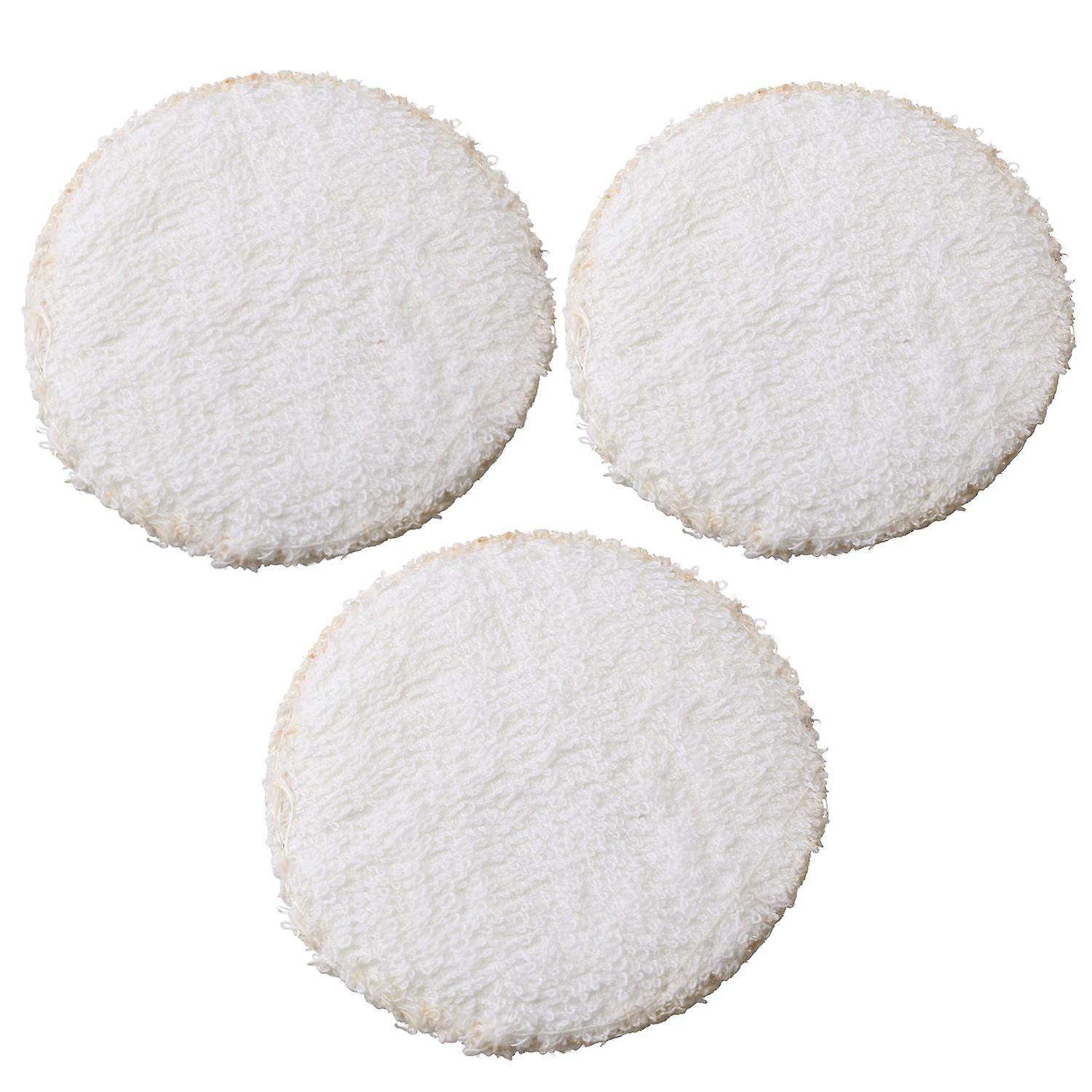 75mm Microfibre Cloth Polishing Buffing Cleaning Mop Hook and Loop Backing 3pc