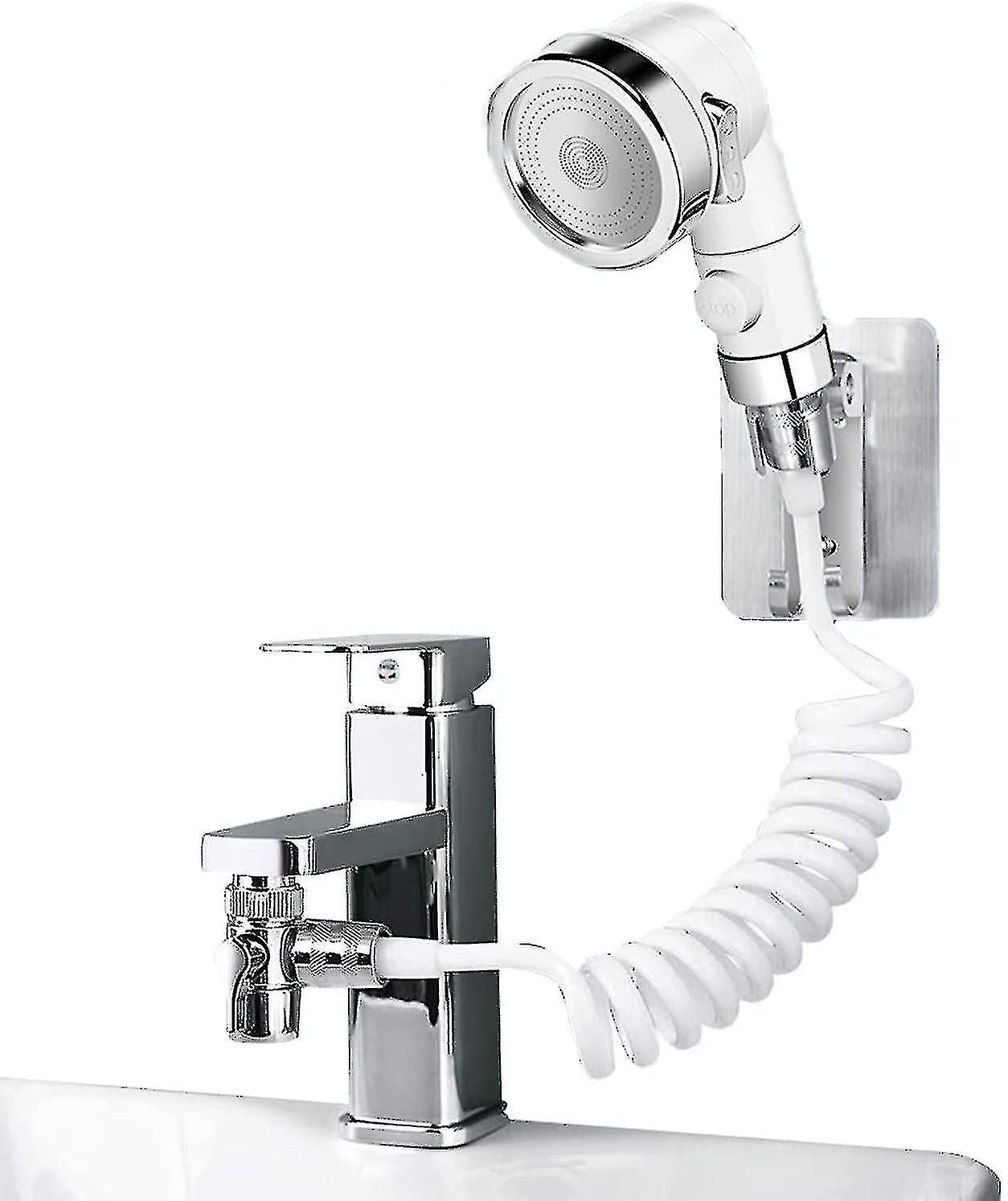 Shower Kit Shower Handheld Set Basin Bathroom Handheld 3 Function Faucet E