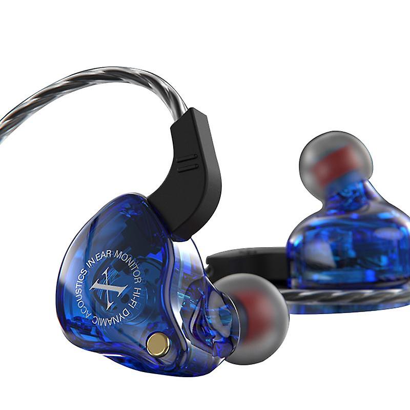 JIANGSHENG X2 In-Ear Sports Headphone HIFI Heavy Bass Wired Headset for Mobile Phone-Blue