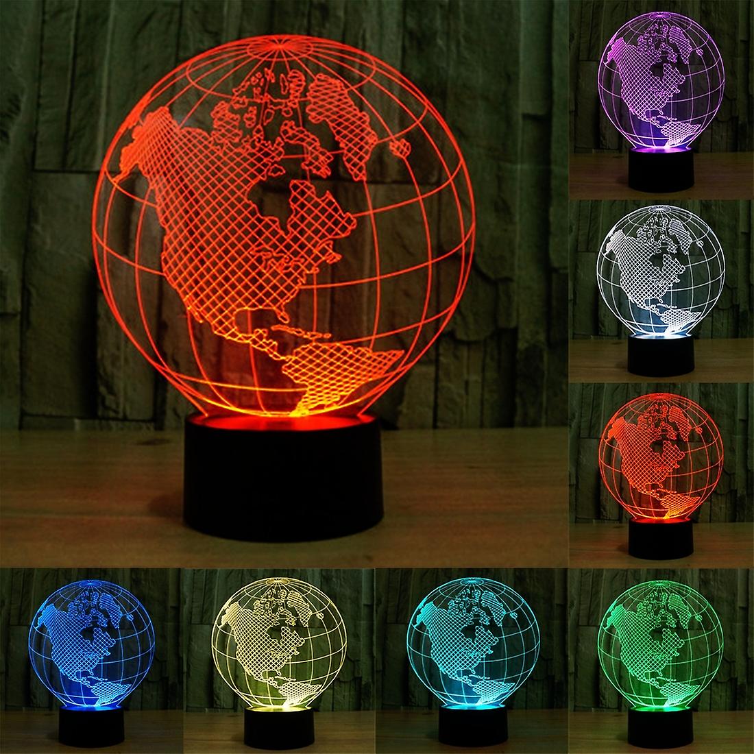 7 Color 3D Acrylic LED Desk Lamp