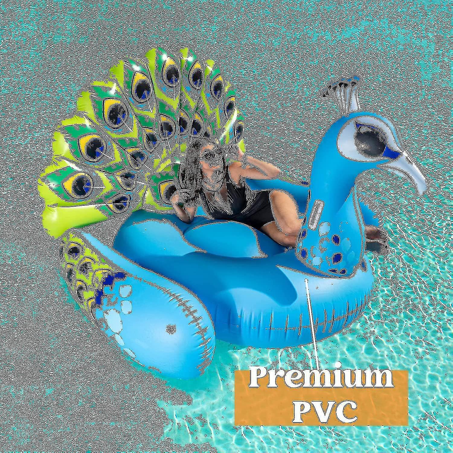 Peacock Adult Pool Floats Floating Island Ipower Leaf Bowl Trimmer
