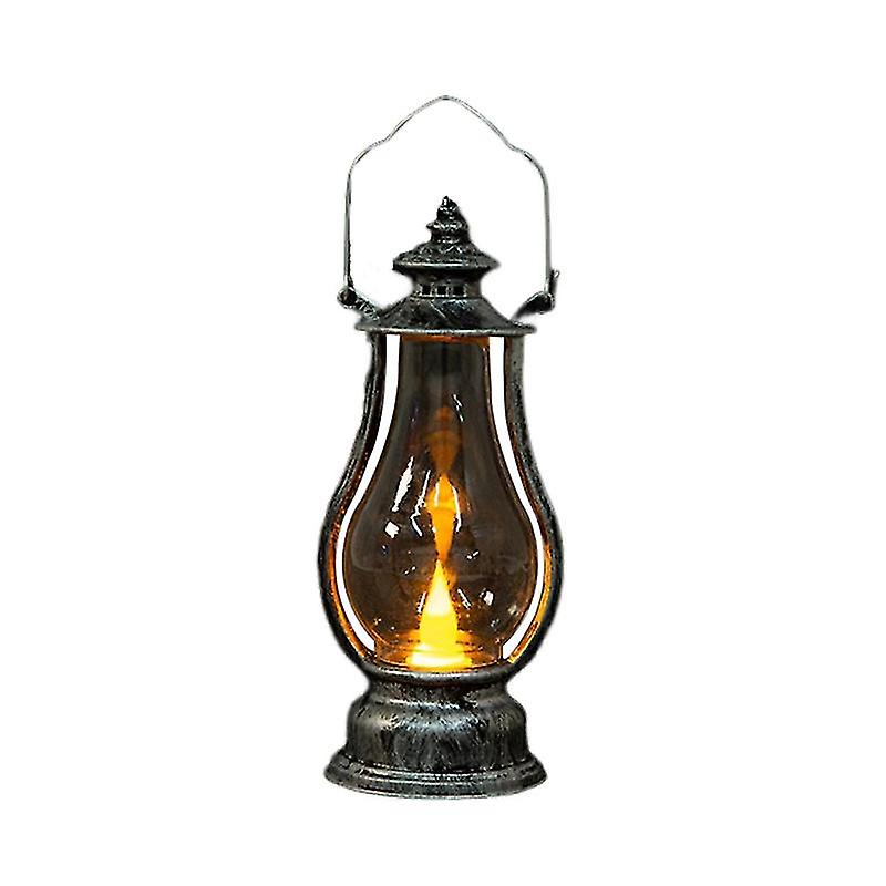 Led Lantern Battery Operated Warm Light Power Saving Waterproof Portable Handle Home Decoration High Brightness Retro Electronic Candle Lamp For Indoo