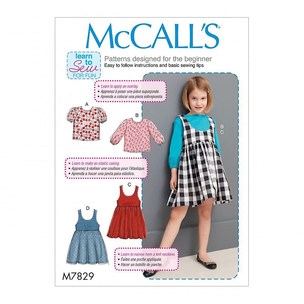 McCalls Paper Sewing Pattern 7829