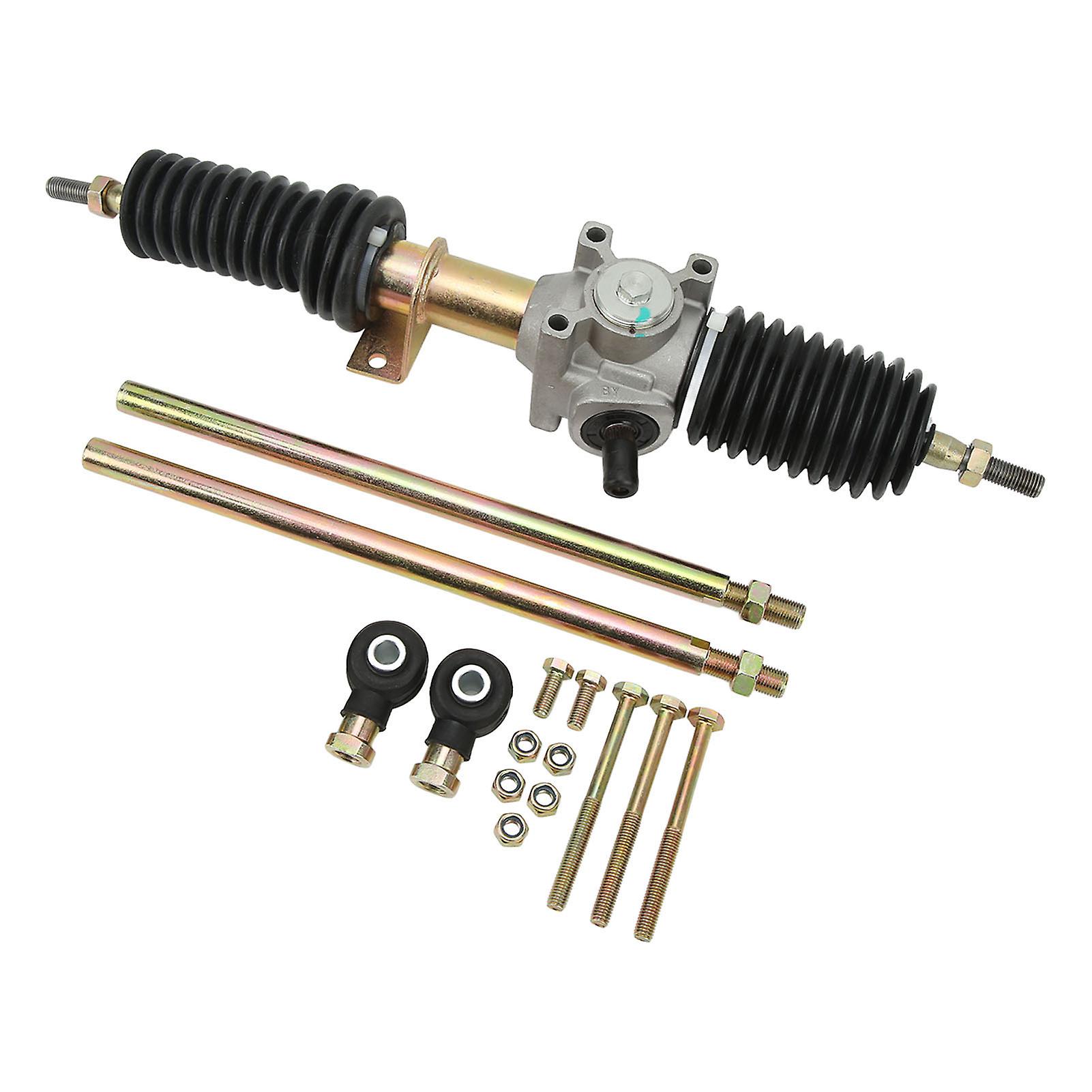 Power Steering Rack Pinion Assembly Metal Gear Box Tie Rods Rack Kit Replacement for Polaris RZR S 800