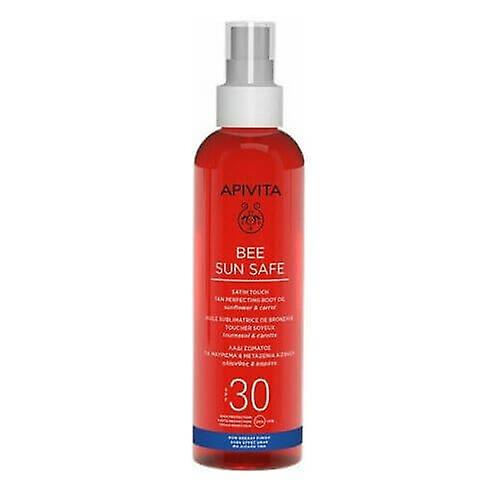 Apivita Bee Sun Safe 缎面触感美黑完美身体油 SPF30 200ml