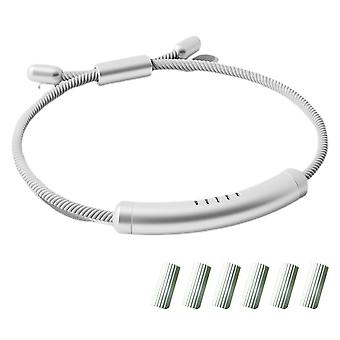 Adjustable Deterrent Wristband Essential Oil Bracelet with 6 Replacement Sticks for Kids and Adults Indoor Outdoor Use