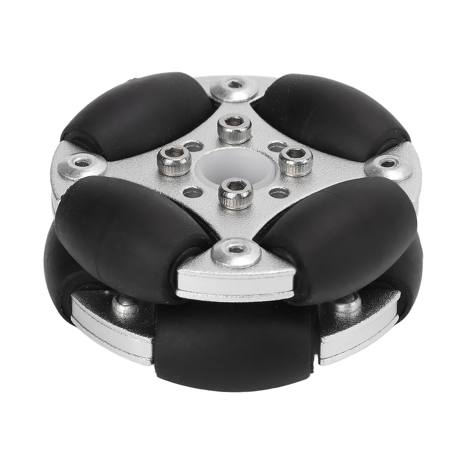 48mm Double Aluminum Alloy Omni Directional Wheel Loading 3kg for Robotic Competition