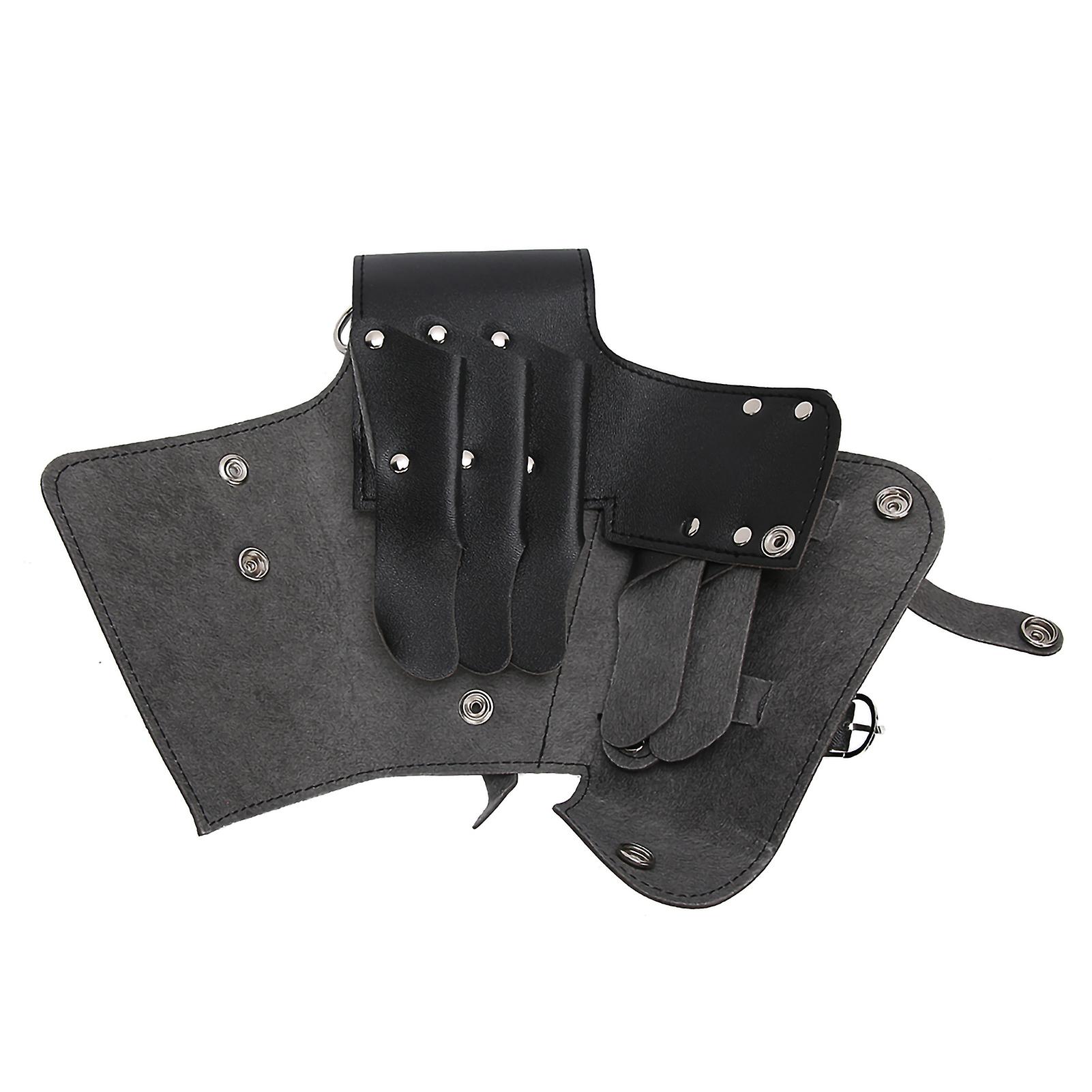 Professional Hairdressing Tool Pouch Bag with Waist Belt, Barber Scissor and Comb Holster for Easy Access and Durable Use