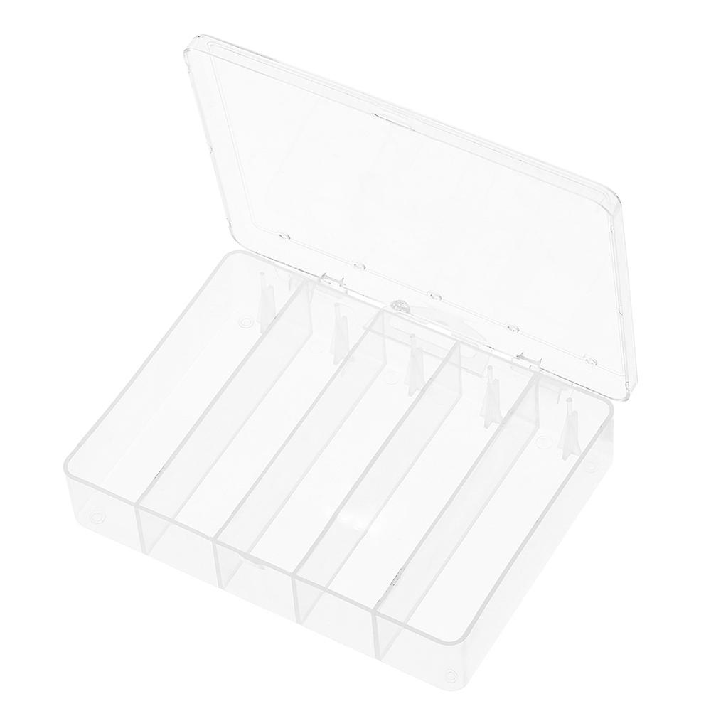 5 Compartment Fishing Bait Lure Hooks Box Bait Storage Case Fishing Tool Tackle Organizer Sorting Bo