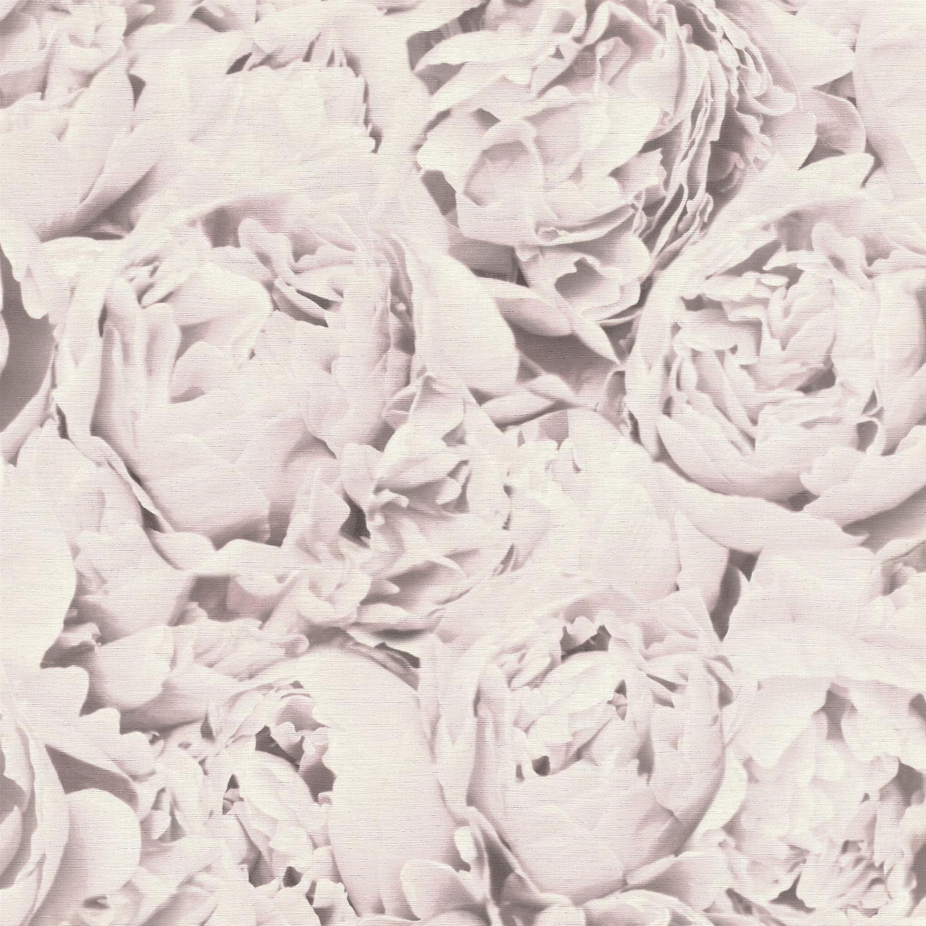Rasch Floral Rose Blush Pink Wallpaper